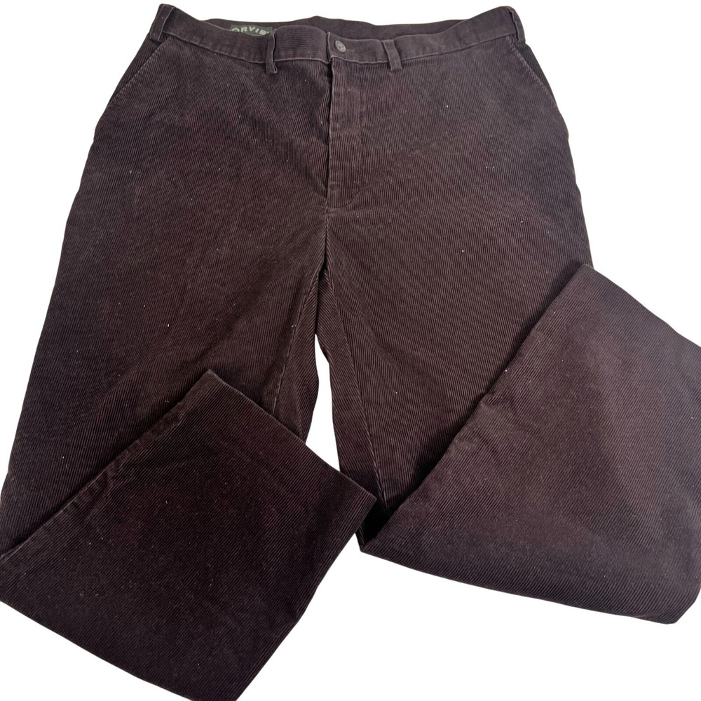 Orvis Mens 70534 Brown Corduroy Pants 36 x 28